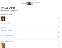 Tablet Screenshot of ladies-with-muscles.blogspot.com