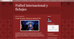Desktop Screenshot of futbolinternacionalyfichajes.blogspot.com