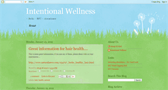 Desktop Screenshot of intendwellness.blogspot.com