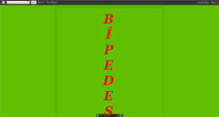 Desktop Screenshot of bipedes.blogspot.com