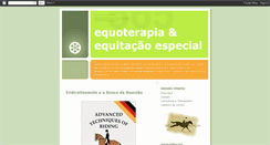 Desktop Screenshot of equitacaoespecial.blogspot.com