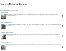 Tablet Screenshot of portaldelahistoriadecaracas.blogspot.com