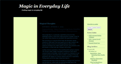 Desktop Screenshot of magic-in-life.blogspot.com