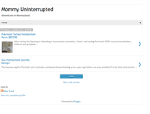 Tablet Screenshot of mommyuninterrupted.blogspot.com