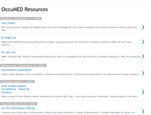 Tablet Screenshot of occumed-resources.blogspot.com