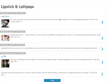 Tablet Screenshot of lipstickandlolipops.blogspot.com
