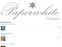 Tablet Screenshot of paperwhiteflowers.blogspot.com