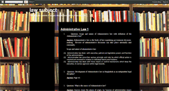 Desktop Screenshot of lawsubject.blogspot.com