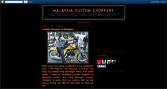 Desktop Screenshot of malayacustomchoppers.blogspot.com