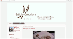 Desktop Screenshot of ediblecreations.blogspot.com