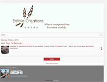 Tablet Screenshot of ediblecreations.blogspot.com