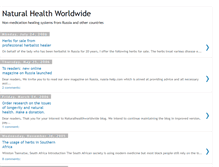 Tablet Screenshot of naturalhealthworldwide.blogspot.com