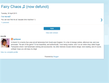 Tablet Screenshot of fairychaos.blogspot.com