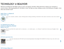 Tablet Screenshot of beauvoirtech.blogspot.com