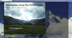 Desktop Screenshot of dispatchesfromthewildworld.blogspot.com