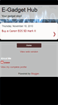 Mobile Screenshot of egadgethub.blogspot.com