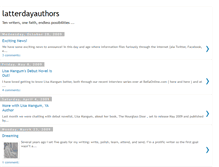 Tablet Screenshot of latterdayauthors.blogspot.com