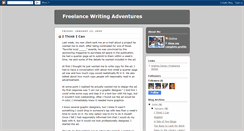 Desktop Screenshot of freelancewritingadventures.blogspot.com