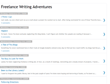 Tablet Screenshot of freelancewritingadventures.blogspot.com