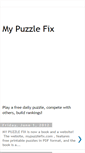 Mobile Screenshot of mypuzzlefix.blogspot.com