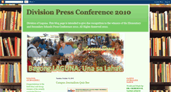 Desktop Screenshot of lagunapresscon2010.blogspot.com