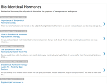 Tablet Screenshot of bio-identicalhormones.blogspot.com