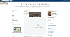Desktop Screenshot of educatingpetunia.blogspot.com