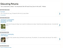 Tablet Screenshot of educatingpetunia.blogspot.com
