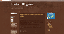 Desktop Screenshot of infotech-knowledge.blogspot.com