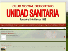 Tablet Screenshot of clubsocialdeportivounidadsanitaria.blogspot.com