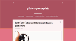 Desktop Screenshot of pilates-powerplate.blogspot.com