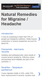 Mobile Screenshot of natural-migraine.blogspot.com