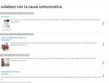 Tablet Screenshot of colaboraconlacausacomunicativa.blogspot.com