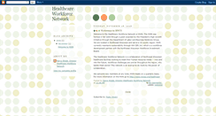 Desktop Screenshot of healthcareworkforcenetwork.blogspot.com