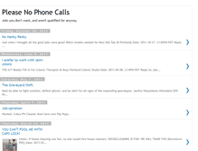 Tablet Screenshot of pleasenophonecalls.blogspot.com