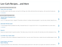 Tablet Screenshot of lowcarbrecipesandmore.blogspot.com