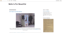 Desktop Screenshot of belleisforbeautiful.blogspot.com