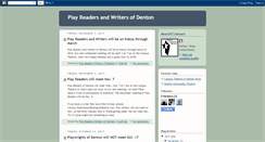 Desktop Screenshot of playreadersandwritersofdenton.blogspot.com