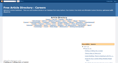 Desktop Screenshot of careersarticle.blogspot.com