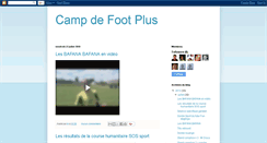 Desktop Screenshot of campsportetfoifoot2010.blogspot.com