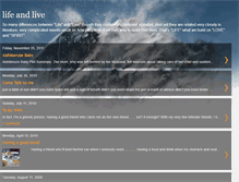 Tablet Screenshot of life-and-live.blogspot.com