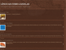 Tablet Screenshot of linguascomojanelas.blogspot.com