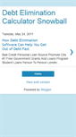 Mobile Screenshot of debteliminationsnowball.blogspot.com