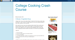 Desktop Screenshot of collegecookingcrashcourse.blogspot.com