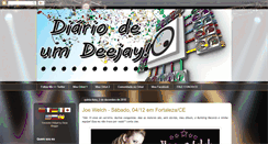 Desktop Screenshot of diariodeumdeejay.blogspot.com