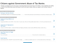 Tablet Screenshot of citizensagainstgovernmentabuseofmoney.blogspot.com