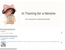 Tablet Screenshot of heroineintraining.blogspot.com