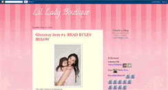 Desktop Screenshot of lilladyboutique.blogspot.com