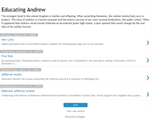 Tablet Screenshot of educatingandrew.blogspot.com