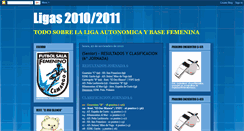 Desktop Screenshot of ligas20102011.blogspot.com